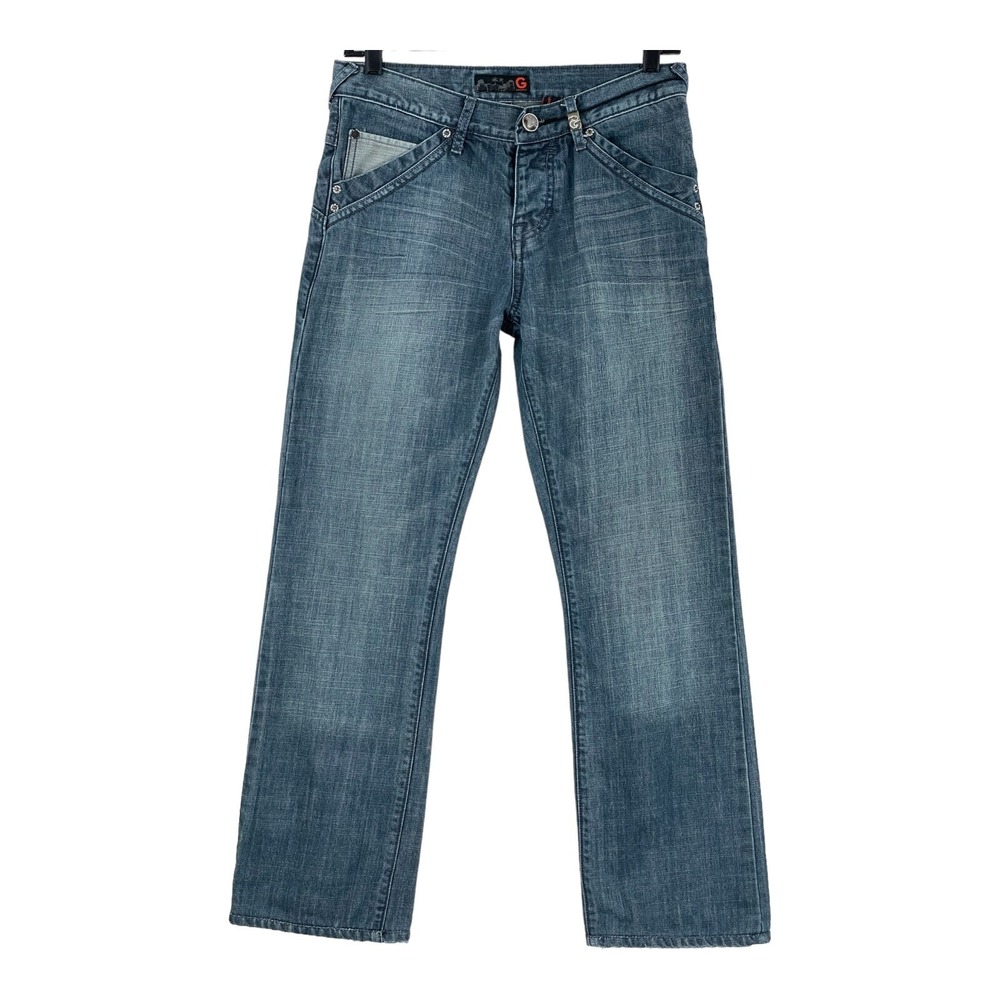 G by Guess Jeans Rolland Low Bootcut Mens Size 28 x 29 (Actual 30x29) Button Fly
